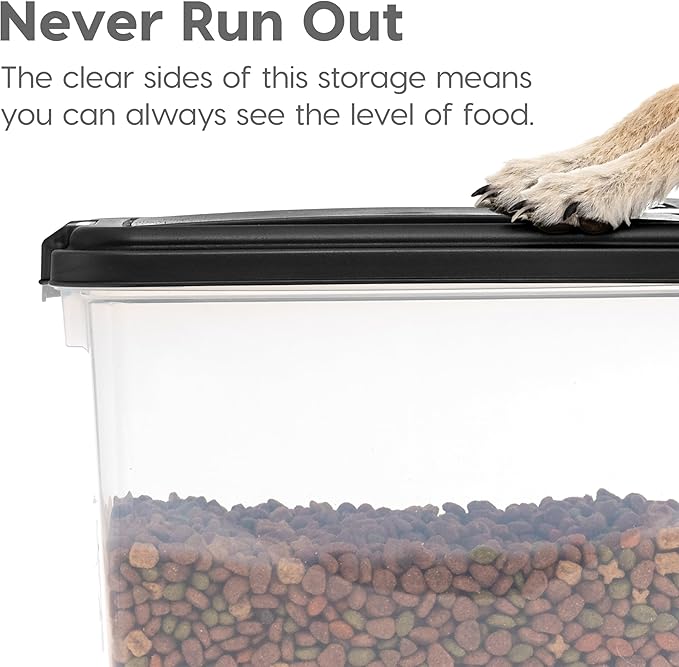 IRIS USA Dog Food Storage Container 30 lb + 11lb Airtight Combo, Stackable Pet - Image 6