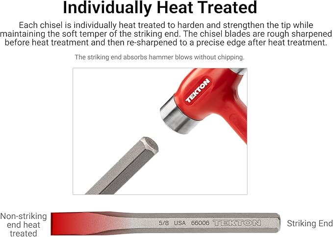 TEKTON Cold Chisel Set, 7-Piece | PNC91004 | Made in USA - Image 3