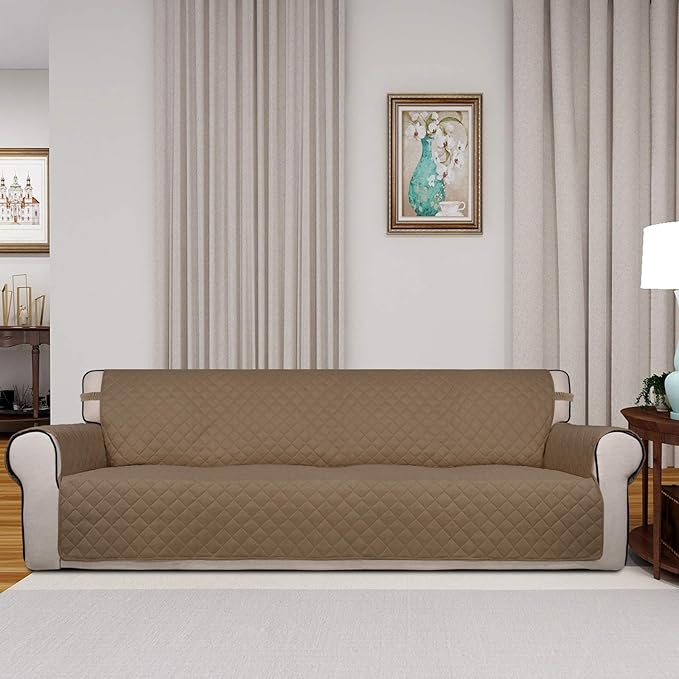 PureFit Reversible Quilted Sofa Cover, Water Resistant Slipcover Furniture - Image 2