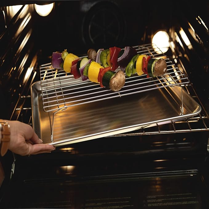 KITCHENATICS 4-Tier Stackable Cooling Racks - Image 9