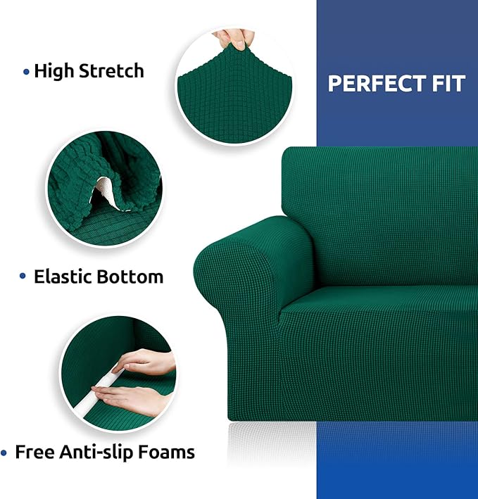 KEKUOU Stretch Oversized Sofa Slipcover 1 Piece Couch Sofa Cover Furniture - Image 5
