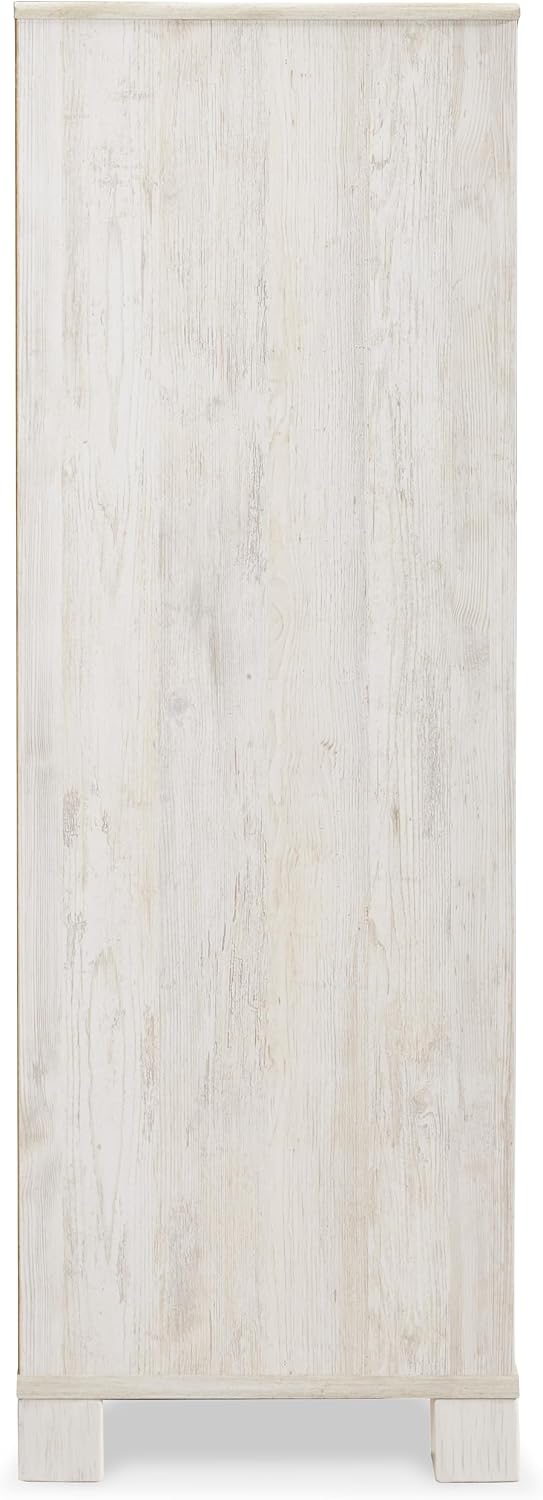 Signature Design by Ashley Tall White Dresser for Bedroom, Dressing Chest