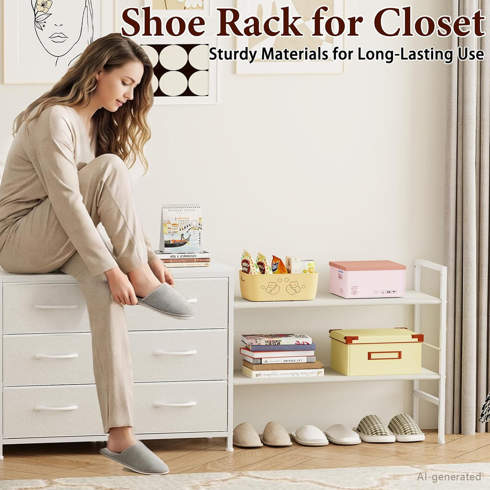 Closet Organizers and Storage, Adjustable Shelves,3 Drawer White