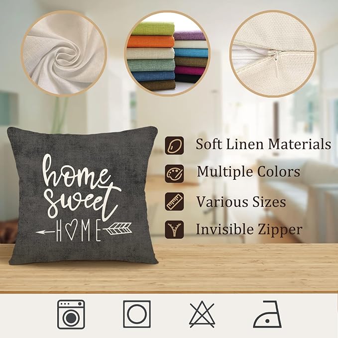 YCOLL Pillow Covers 20x20 Set of 4, Modern Sofa Throw Pillow Cover, Decorative - Image 7