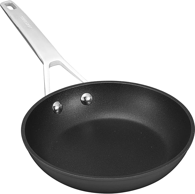 MsMk 7 inch Small Frying Pan, Carbonize also Nonstick Omelette Pan, PFOA Free by MSMKPROCOOKWARESINCE1987