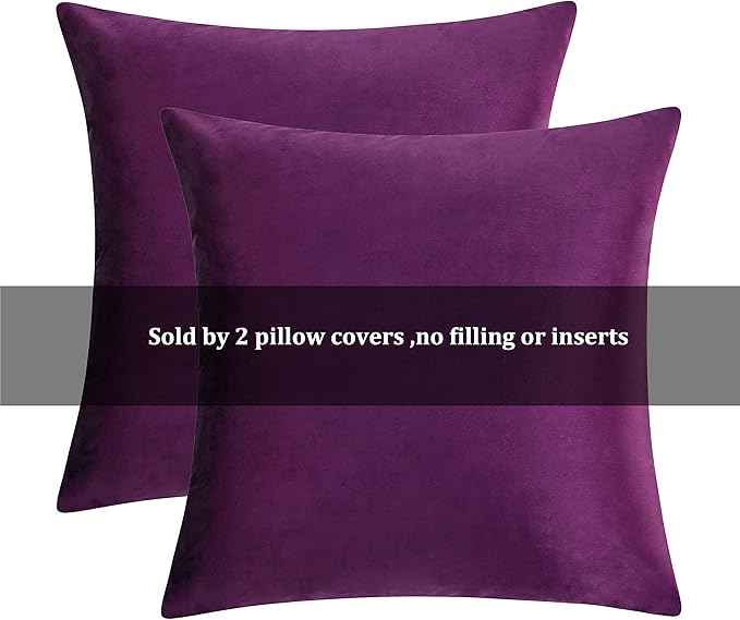 GIGIZAZA Decorative Throw Pillow Covers 16x16, Velvet Sofa Boho Cushion Pillows - Image 7