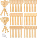 Reallnaive 72 Pcs Bamboo Spatula Wooden Kitchen Utensil Bulk 12''wood Spoon by Unknown
