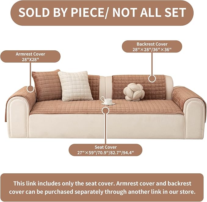 Velvet Couch Covers for Dogs, Dog Sectional Couch Covers, Pet Couchs Cover for - Image 2