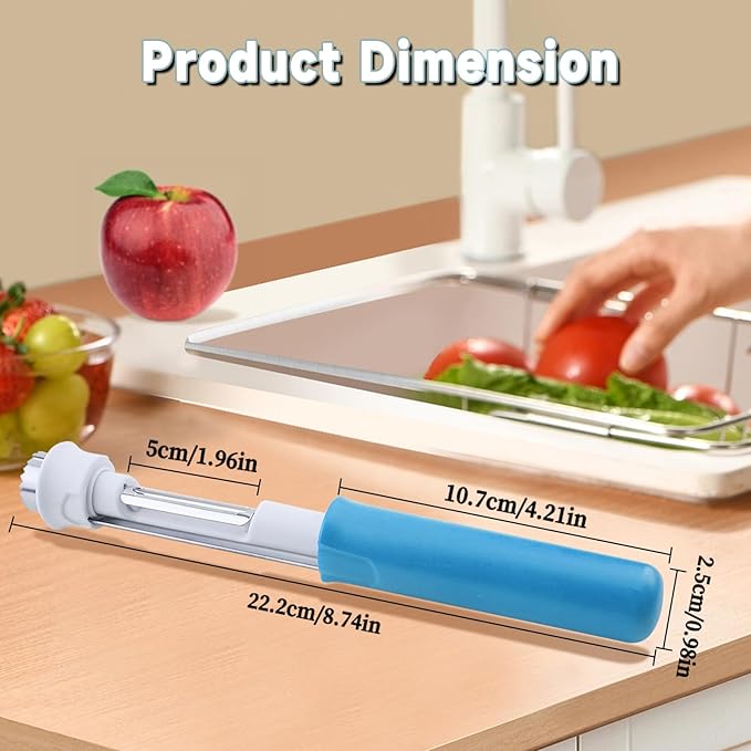 2 in 1 Apple Corer and Peeler Tool, Fruit Vegetable Corer and Peeler Tool - Image 6