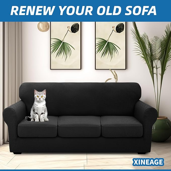 XINEAGE 2026 New 4 Pieces Extra Large Couch Covers - Image 3