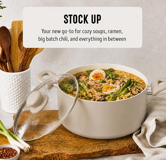 GreenLife 5 Quart Nonstick Stock Pot