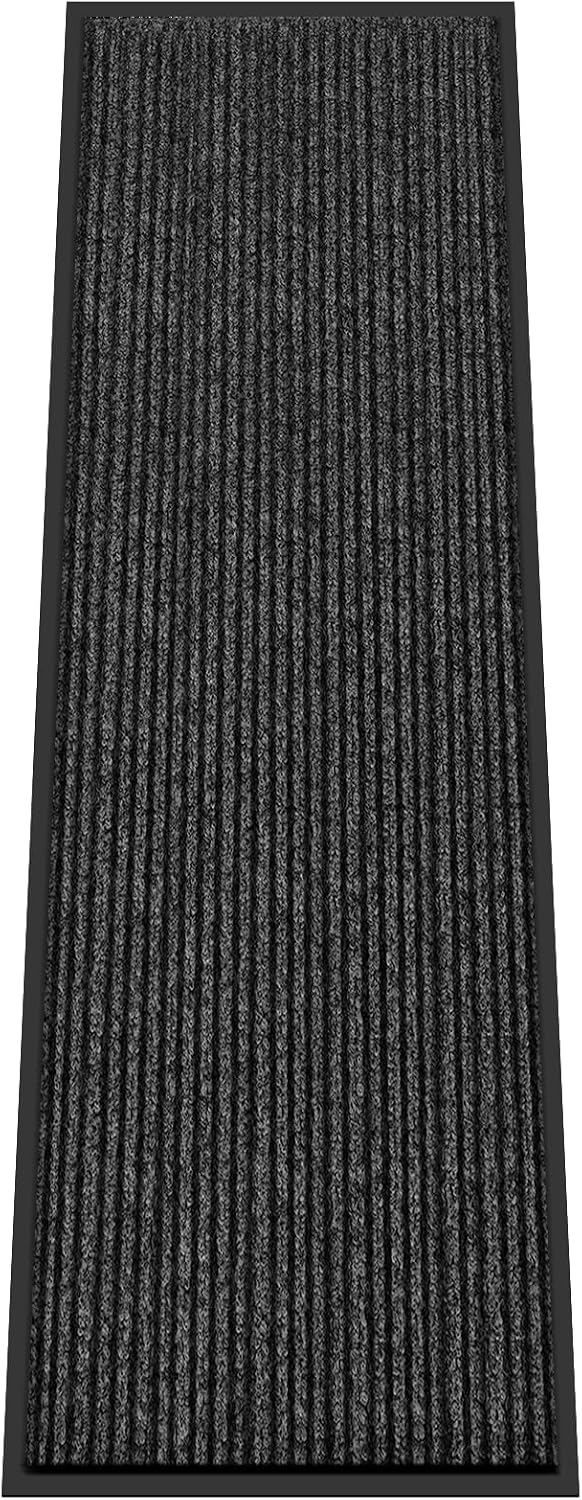 Kuyal Front Door Mat, 3'x10' Indoor Outdoor Entrance Mat