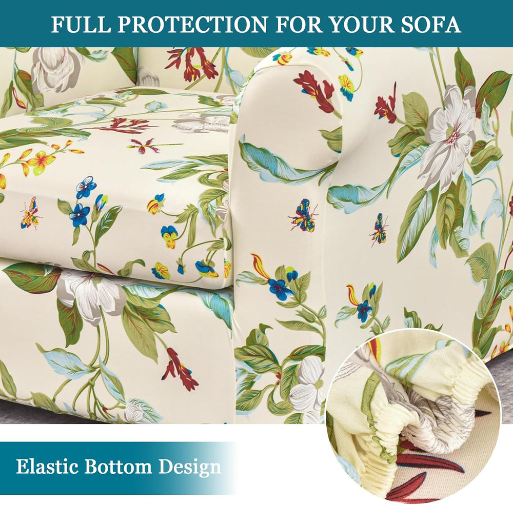 FUANGUI 2 Piece Chair Covers Armchair Arm Covers Chair Couch Covers