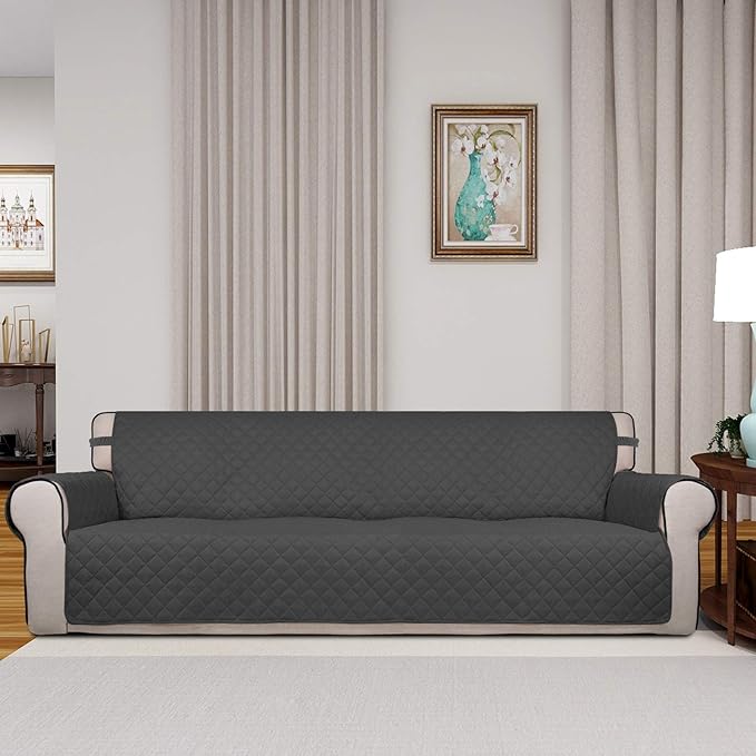 PureFit Reversible Quilted Sofa Cover, Water Resistant Slipcover Furniture - Image 2