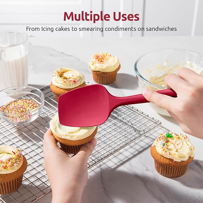 U-Taste Silicone Spoon Spatula Set, 600ºF High Heat Resistant Food Grade - Image 8