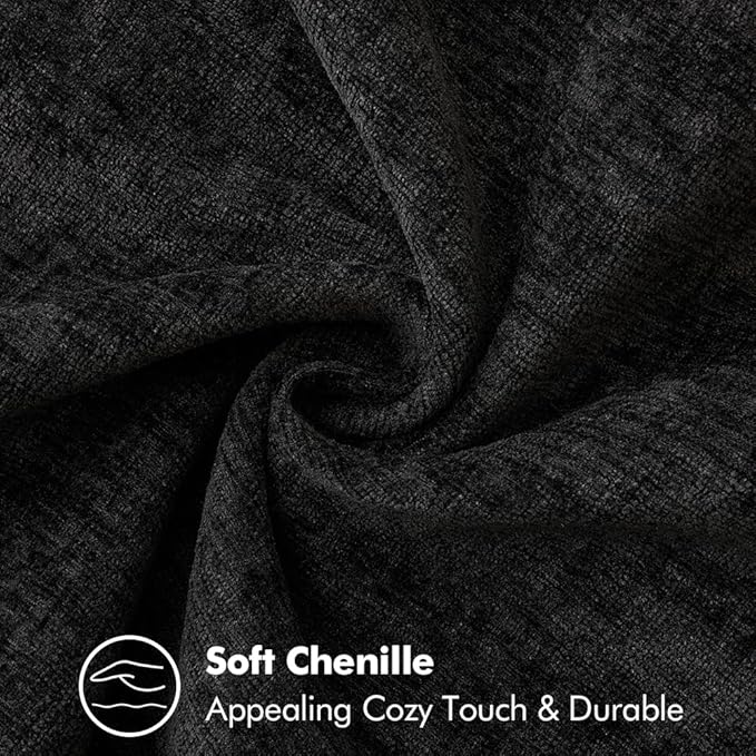 MIULEE Pack of 2 Couch Throw Pillow Covers 16x16 Inch Black Farmhouse - Image 4