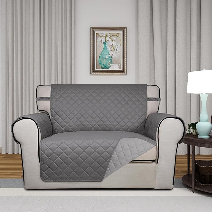 PureFit Reversible Quilted Sofa Cover, Water Resistant Slipcover Furniture - Image 2