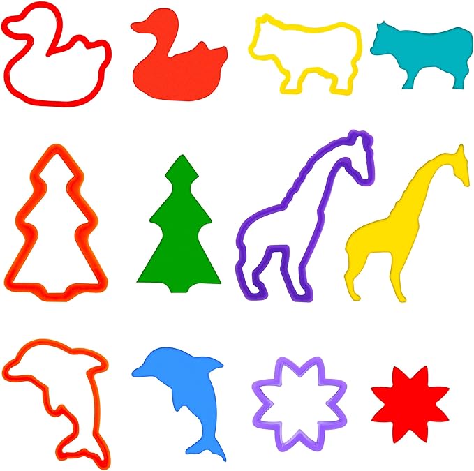 FRIMOONY Dough Tools Set for Kids, Various Animal Molds, Rolling Pins, Random - Image 6