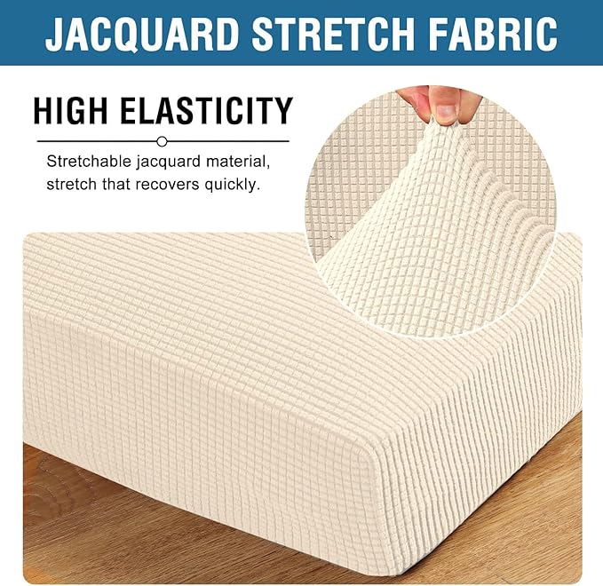 H.VERSAILTEX Super Stretch Individual Chaise Cover Sectional Couch Covers - Image 4