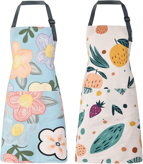 2 Pack Floral Apron for Women by ARBINSON