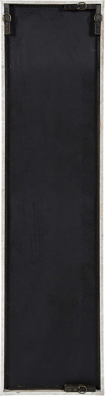 Kate and Laurel Tolland Decorative Wooden Panel Wall Mirror, 12" x 48&qu...