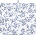 Blue Floral Dish Drying Mat for Kitchen Counter Chinoiserie Flower Microfiber by Unknown