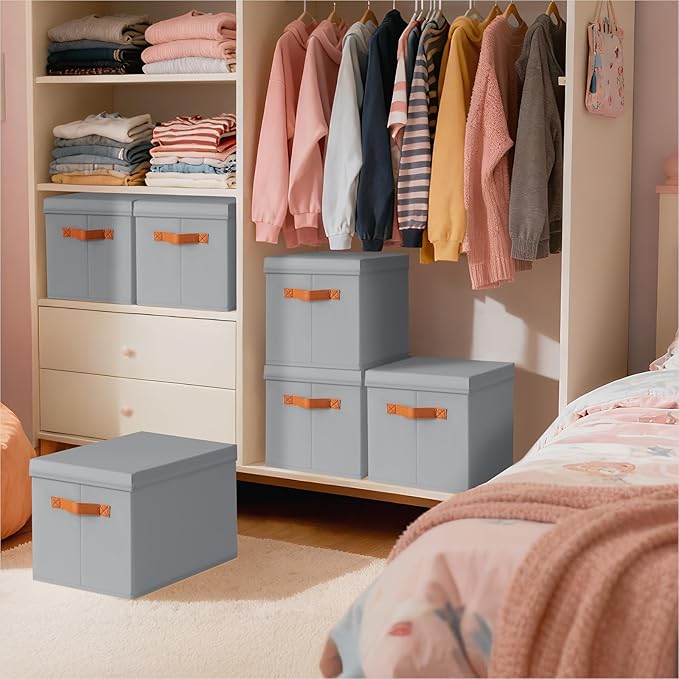 Homsorout Storage Bins with Lids - Image 5