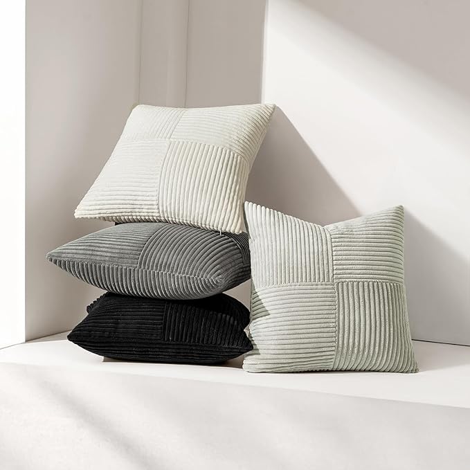 MIULEE Black Decorative Lumbar Throw Pillow Covers 12x24 Inch - Image 5
