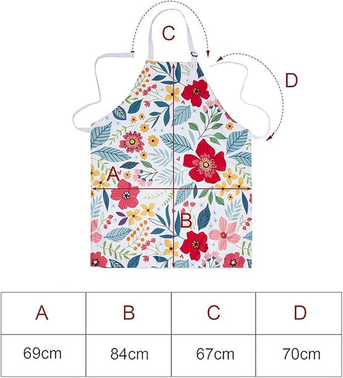 8 Pcs Kitchen Stuff Accessories Include 5 Cute Wooden Spoons & 1 Floral Kitchen - Image 2