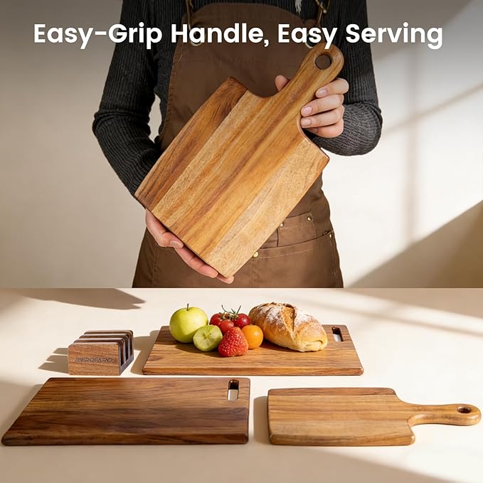 Acacia Wood Cutting Board Set of 3