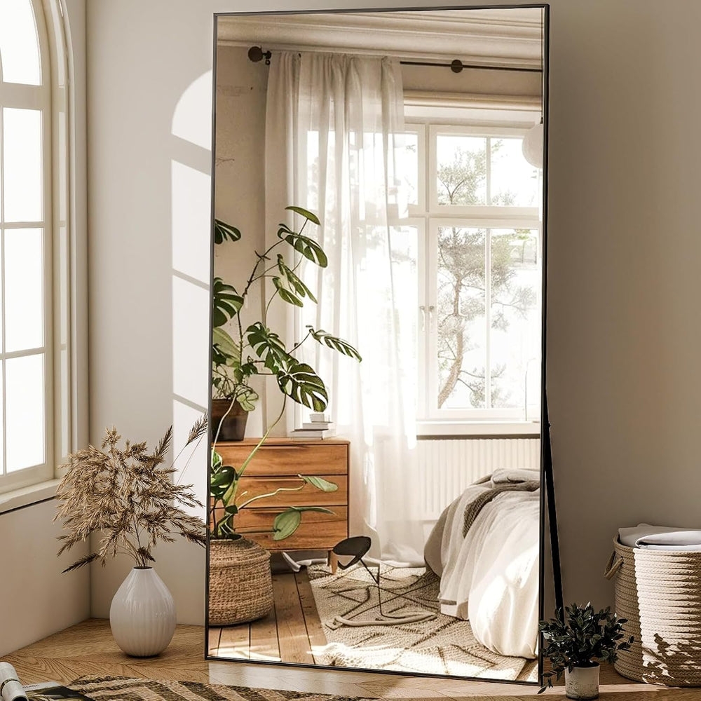 GLSLAND 71"x31" Full Length Mirror Large Floor Mirror with Stand, B...