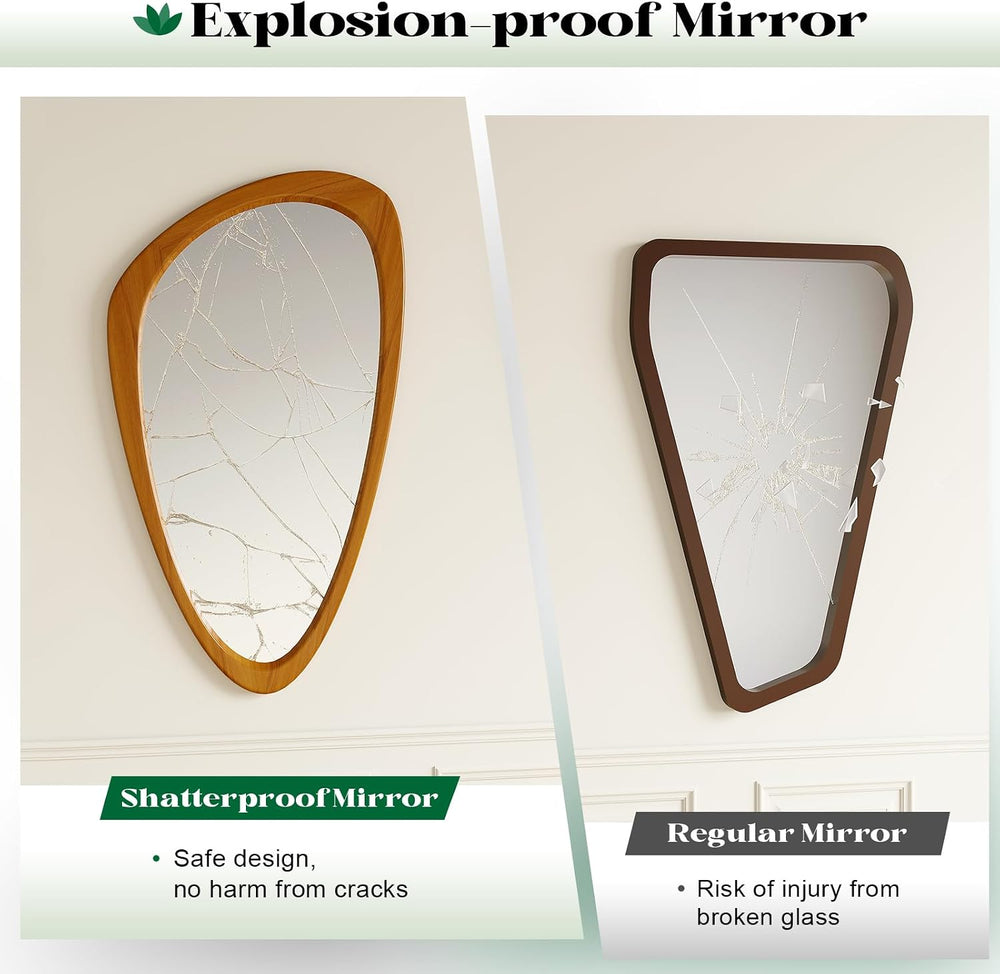 19x30 Inch Asymmetrical Wall Mirror