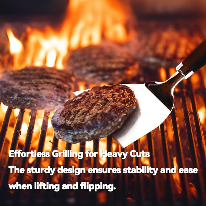 Stainless Steel Spatula Set of 3, Heavy Duty Small Metal Spatula - Image 2