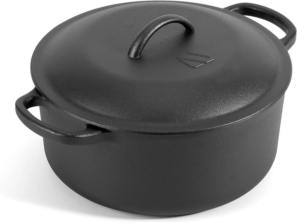 Northriver Casting 6 QT Basics Cast Iron Dutch Oven Pot