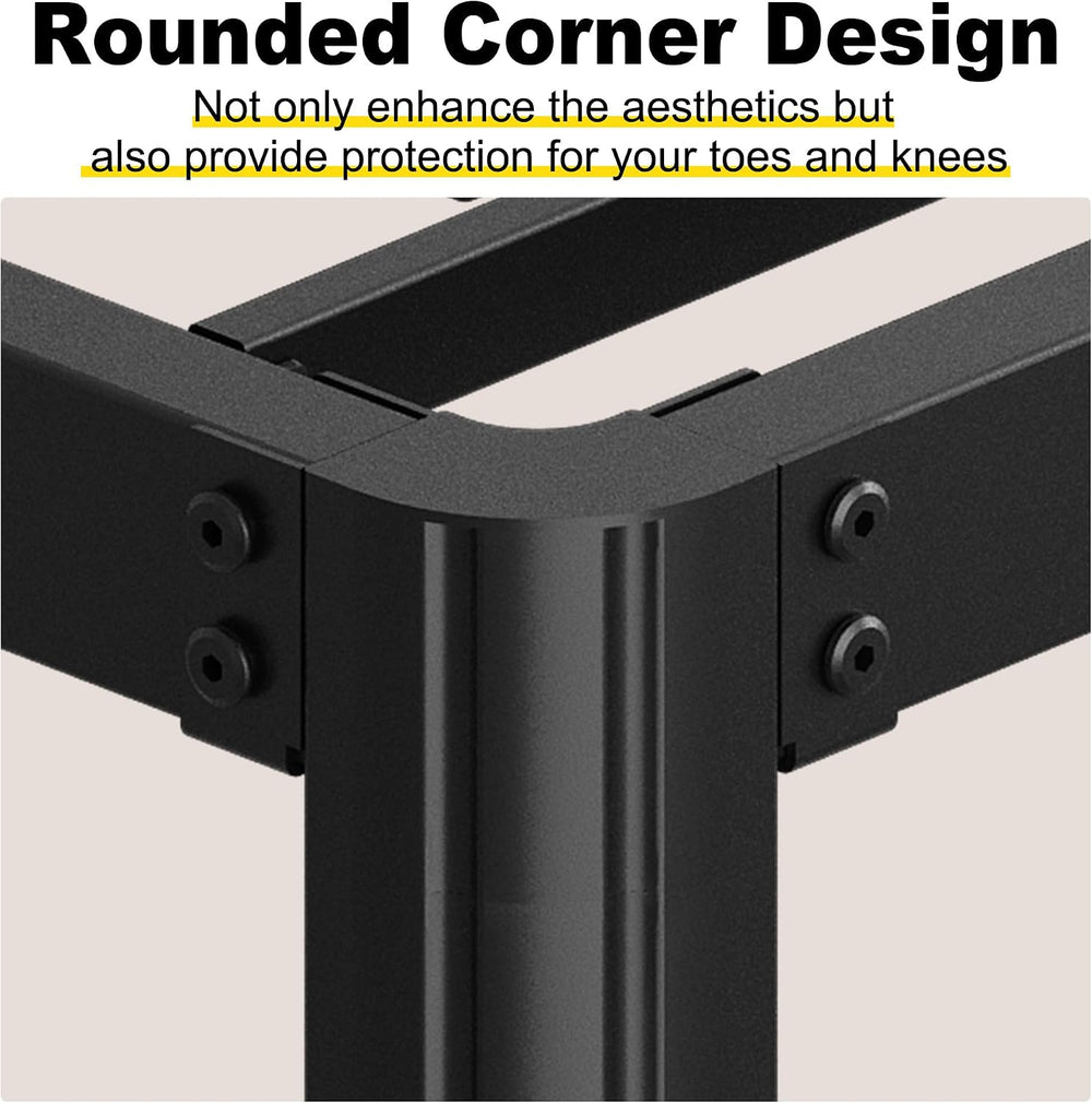Yicensen 4 Inch Full Bed Frame Low Profile No Box Spring Needed