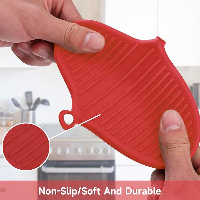 NEPAK 2 Pairs Oven Mitts Heat Resistant, Mini Silicone Oven Gloves, Pinch Grips - Image 3