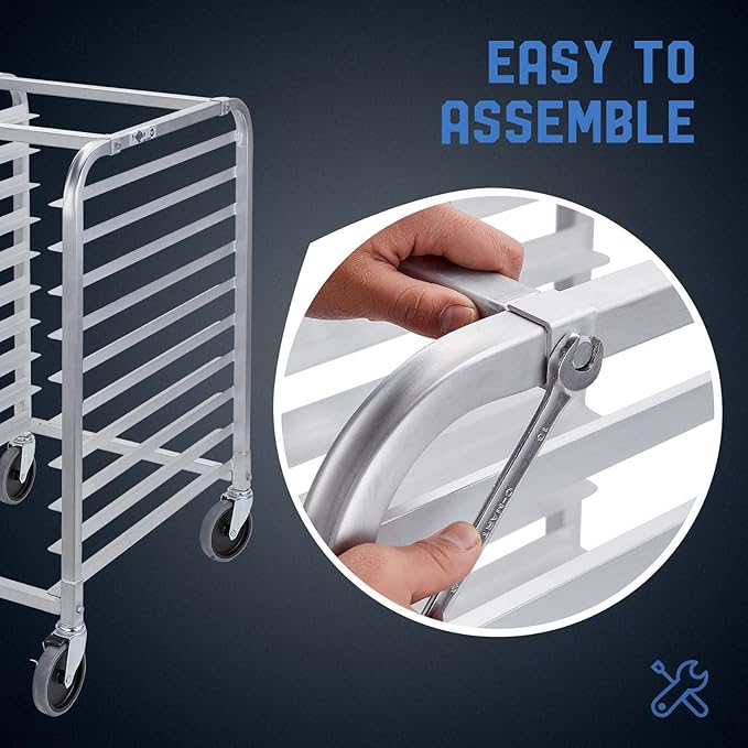 Profeeshaw Bun Pan Bakery Rack 10 Tier