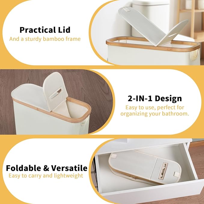 efluky Toilet Paper Storage and Holder 2 in 1, Toilet Paper Storage - Image 4