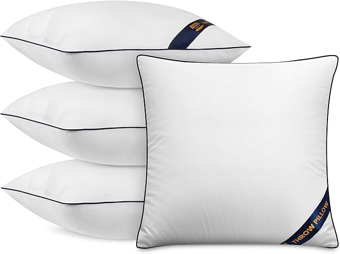 Utopia Bedding Throw Pillow Inserts, 12 x 12 Inches Decorative Indoor Pillows by UTOPIABEDDING
