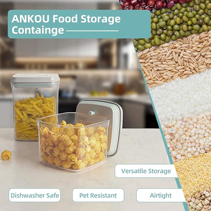Ankou Airtight Container Set Stackable One Press Openning Food Containers - Image 6