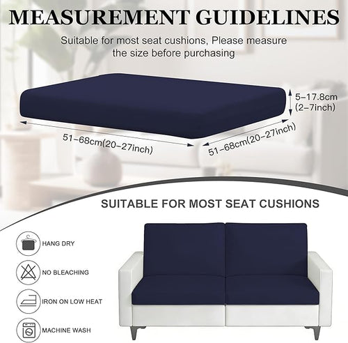 4Pcs Patio Stretch Cushion Covers, Outdoor Sofa Replacement Cover Slipcovers - Image 2