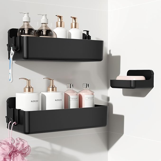 Nieifi Adhesive Wall Shelf, Shower Shelves, Shower Organizer by Nieifi