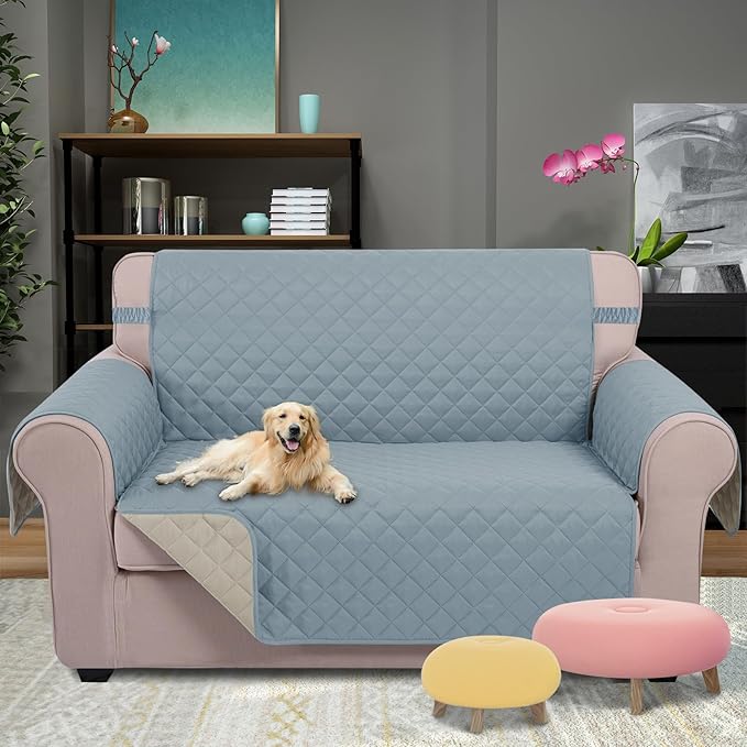 U-NICE HOME Loveseat Sofa Cover Reversible Couch Covers - Image 2