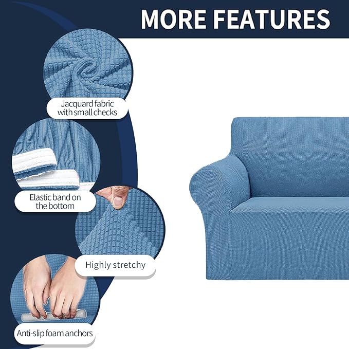 Cupuamon 2026 New Stretch Chair Sofa Slipcovers Couch Cover - Image 4