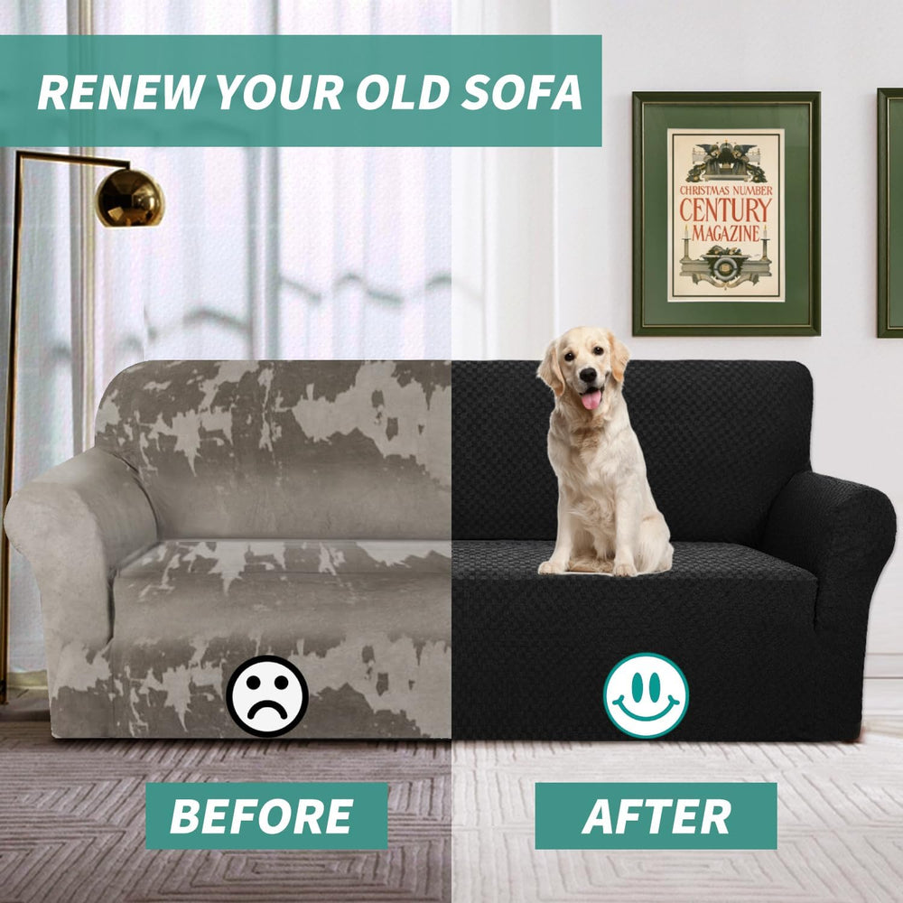 YEMYHOM Couch Cover Latest Jacquard Design High Stretch Sofa Chair Covers for...