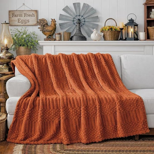 50x70 Inch Rust Throw Blanket - Image 2