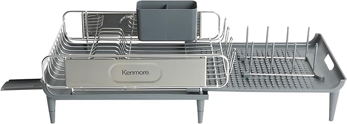 Kenmore Loxdell Expandable Full Size Rust Resistant Dish Rack