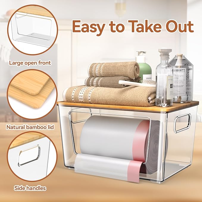 spospo 4 Pack Trash Bag Holder - Image 4