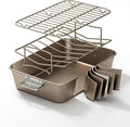 Turkey Roasting Pan with Rack Non stick Carbon Steel Roaster 16x11 Inch by Unknown