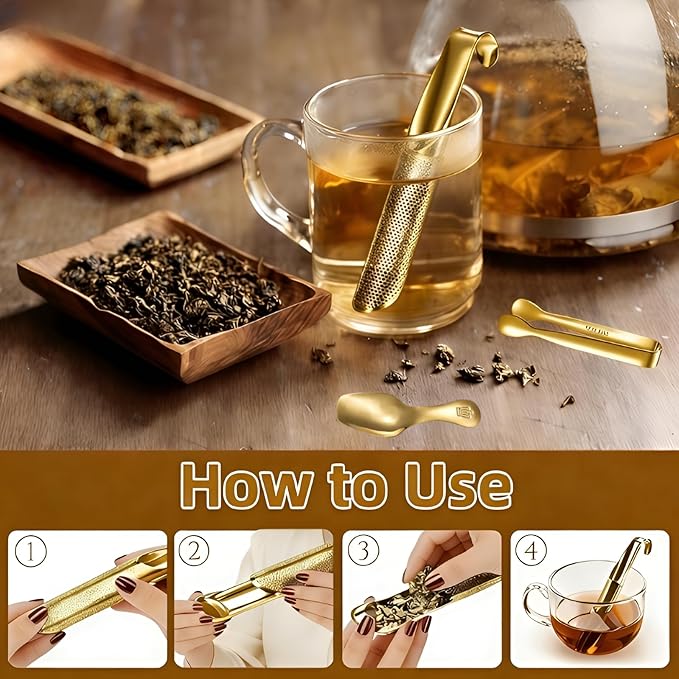 2 Pcs Tea Infuser with Hook Handle, Tea Diffusers - Image 3